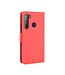 Rood Pasjeshouder Bookcase Hoesje voor de HTC Desire 20 Pro