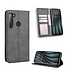 Zwart Retro Bookcase Hoesje voor de HTC Desire 20 Pro