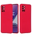 Rood Bandje Siliconen Hoesje voor de OnePlus 8T