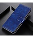Blauw Lederen Bookcase Hoesje voor de iPhone 12 mini
