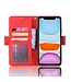 Rood Pasjeshouder Bookcase Hoesje voor de iPhone 12 mini