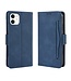 Blauw Pasjeshouder Bookcase Hoesje voor de iPhone 12 mini