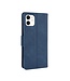 Blauw Pasjeshouder Bookcase Hoesje voor de iPhone 12 mini