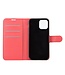 Rood Litchee Bookcase Hoesje voor de iPhone 12 mini