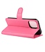 Roze Litchee Bookcase Hoesje voor de iPhone 12 mini