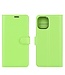 Groen Litchee Bookcase Hoesje voor de iPhone 12 mini