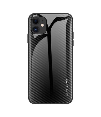 Zwart Carbon Hybrid Hoesje iPhone 12 mini