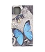 Blauwe Vlinder Bookcase Hoesje voor de iPhone 12 mini