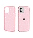 Roze Glitter Hybrid Hoesje voor de iPhone 12 mini