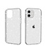 Zilver Glitter Hybrid Hoesje voor de iPhone 12 mini
