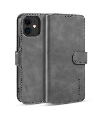 Grijs Wallet Bookcase Hoesje iPhone 12 mini