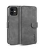 DG.Ming Grijs Wallet Bookcase Hoesje voor de iPhone 12 mini