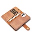 DG.Ming Bruin 2-in-1 Bookcase Hoesje voor de iPhone 12 mini