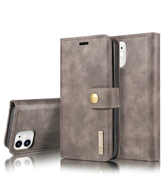 Grijs 2-in-1 Bookcase Hoesje iPhone 12 mini