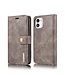 DG.Ming Grijs 2-in-1 Bookcase Hoesje voor de iPhone 12 mini