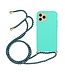 Turquoise Eco- Vriendelijk TPU Hoesje voor de iPhone 12 mini