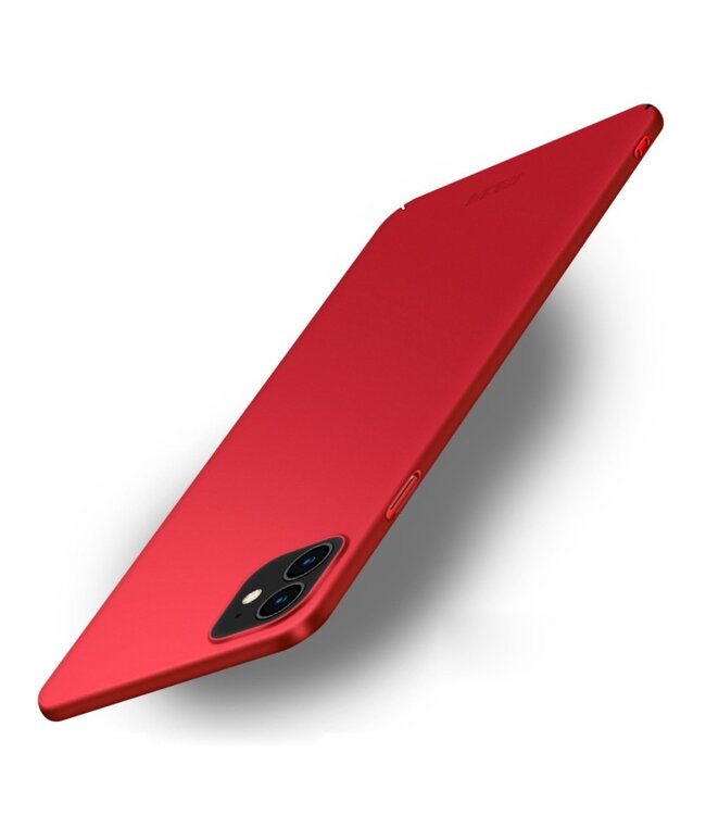 Mofi Mofi Rood Slim Hardcase Hoesje voor de iPhone 12 mini