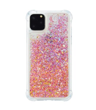 Rood Glitter TPU Hoesje iPhone 12 mini