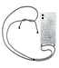 Wit Glitter en Koord TPU Hoesje voor de iPhone 12 mini