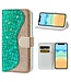 Groen Bling Bling Bookcase Hoesje voor de iPhone 12 mini