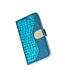 Blauw Bling Bling Bookcase Hoesje voor de iPhone 12 mini