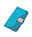 Blauw Bling Bling Bookcase Hoesje voor de iPhone 12 mini