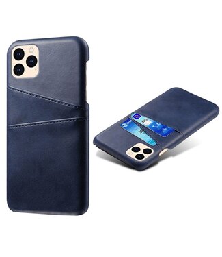 Ksq Blauw Pasjeshouder Faux Lederen Hoesje iPhone 12 mini