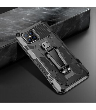 Zwart Kickstand Hybrid Hoesje iPhone 12 mini
