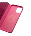 Qialino Qialino Roze Krokodillen Faux Lederen Hoesje voor de iPhone 12 mini