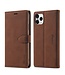 Forwenw Forwenw Bruin Wallet Bookcase Hoesje voor de iPhone 12 mini