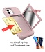 Roze Pasjeshouder en Spiegel Hybrid Hoesje voor de iPhone 12 mini
