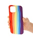 Regenboog Siliconen Hoesje voor de iPhone 12 mini