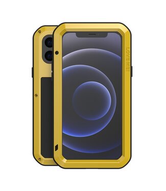 LOVE MEI Geel Full Protection Hardcase Hoesje iPhone 12 mini