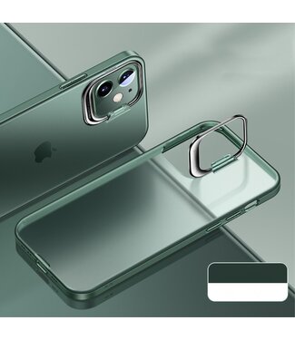 Groen Mat Hybrid Hoesje iPhone 12 mini