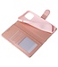 Roze Marmer Patroon Bookcase Hoesje voor de iPhone 12 mini