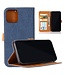 Blauw Jeans Bookcase Hoesje voor de iPhone 12 mini