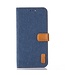 Blauw Jeans Bookcase Hoesje voor de iPhone 12 mini