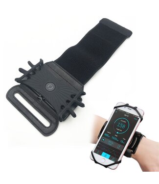 Zwart Draaibaar Armband Hoesje iPhone 12 mini