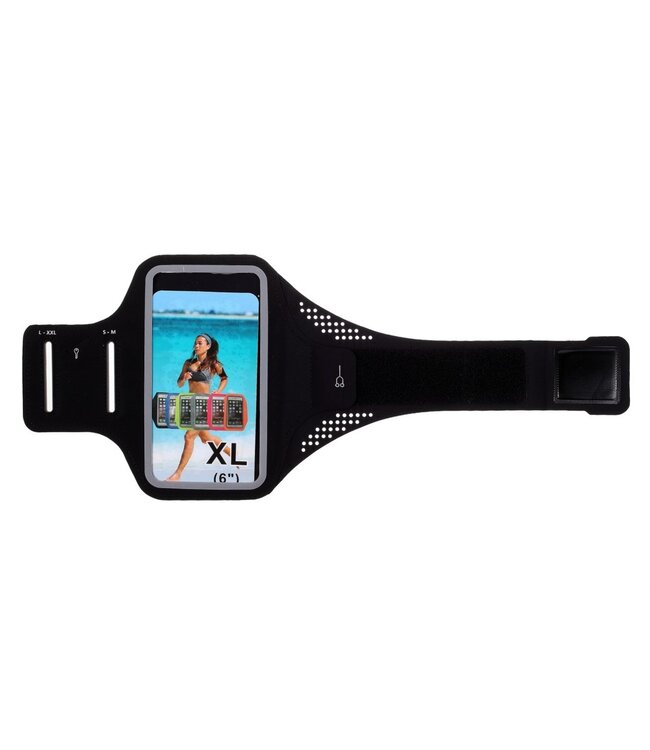 Zwart Touchscreen Armband Hoesje voor de iPhone 12 mini