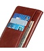 Bruin Lederen Bookcase Hoesje voor de iPhone 12 (Pro)