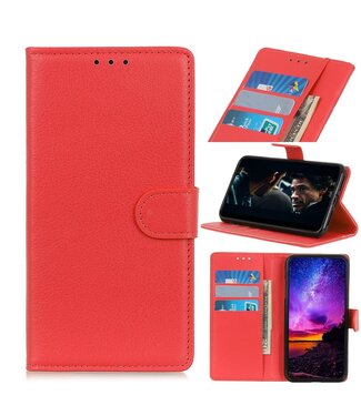 Rood Litchee Bookcase Hoesje iPhone 12 (Pro)