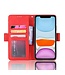 Rood Pasjeshouder Bookcase Hoesje voor de iPhone 12 (Pro)