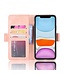 Roze Pasjeshouder Bookcase Hoesje voor de iPhone 12 (Pro)