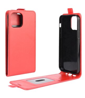 Rood Flipcase Hoesje iPhone 12 (Pro)