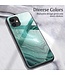 Blauw Marmer Design Hybrid Hoesje voor de iPhone 12 (Pro)