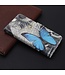Blauwe Vlinders Bookcase Hoesje voor de iPhone 12 (Pro)