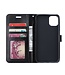 Zwart Wallet Bookcase Hoesje voor de iPhone 12 (Pro)