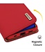 Dux Ducix Dux Ducix Rood Lederen Bookcase Hoesje voor de iPhone 12 (Pro)