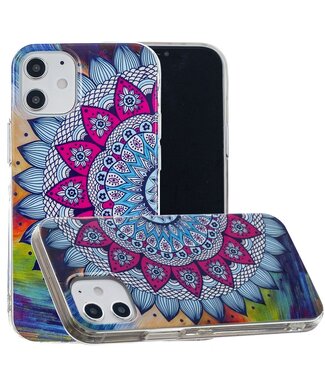 Bloemen Design TPU Hoesje iPhone 12 (Pro)