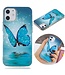 Blue Butterfly TPU Hoesje voor de iPhone 12 (Pro)